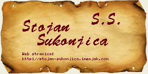 Stojan Sukonjica vizit kartica